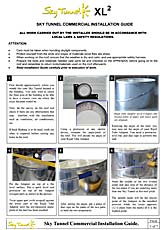 Sky tunnel skylight installation guide for commercial facilities