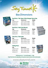 sky tunnel box dimension guide